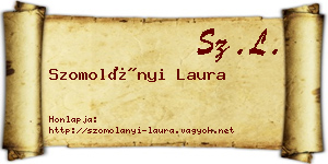 Szomolányi Laura névjegykártya